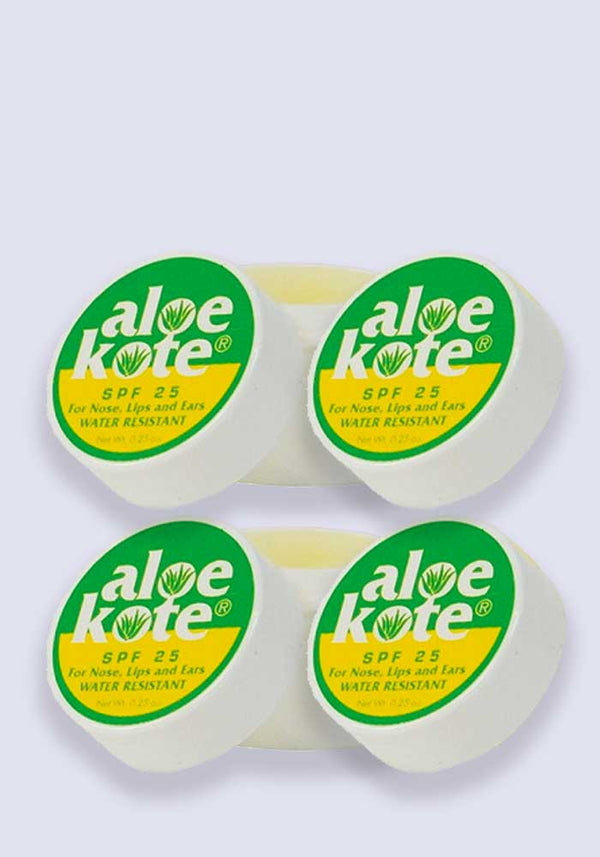 Aloe Kote Lip Balm For Nose, Lips and Ears SPF 25 7g - 4 Pack Saver