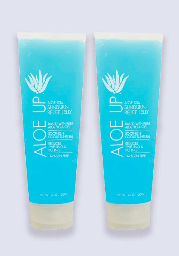 Aloe Up Ice Sunburn Relief After Sun Jelly 120ml - 2 Pack Saver