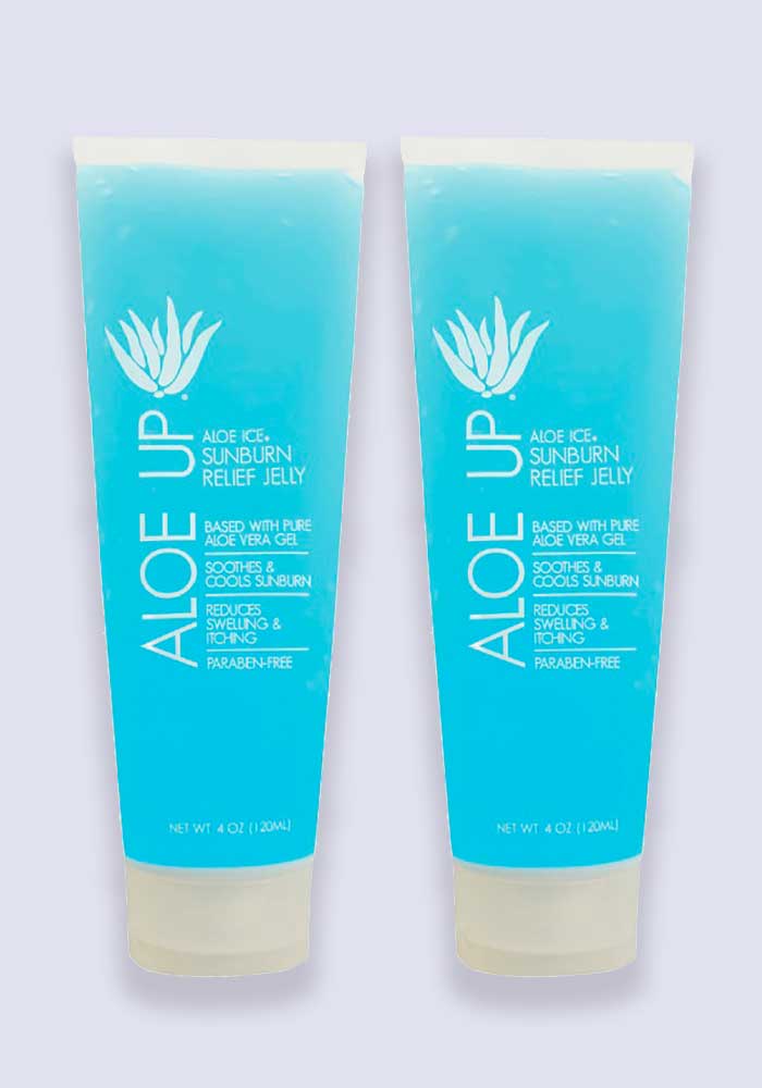Aloe Up Ice Sunburn Relief After Sun Jelly 120ml - 2 Pack Saver
