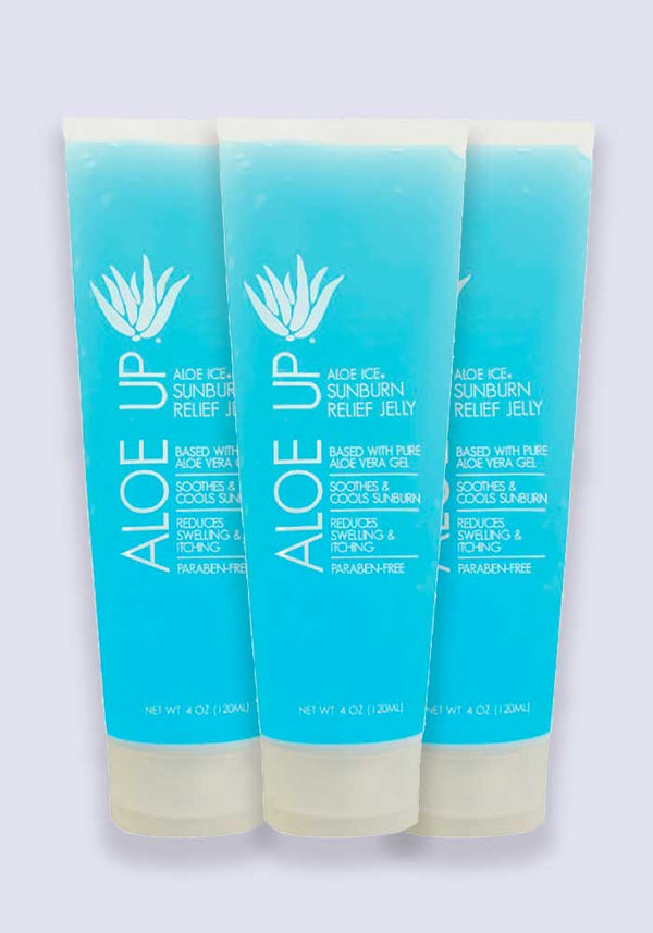 Aloe Up Ice Sunburn Relief After Sun Jelly 120ml - 3 Pack Saver
