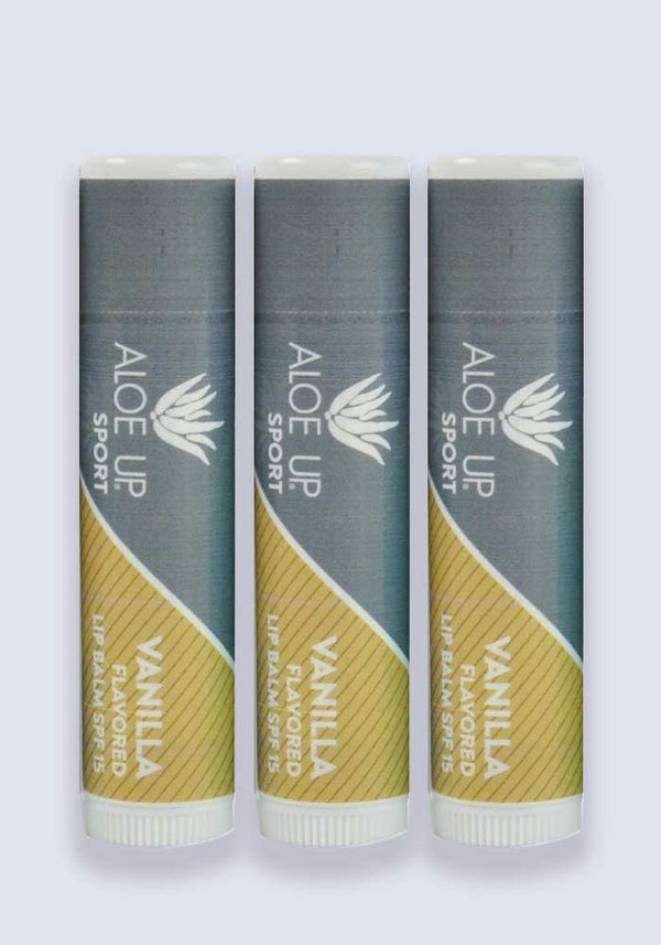 Aloe Up Sport Lip Balm SPF 15 - Vanilla 4.25g - 3 Pack Saver