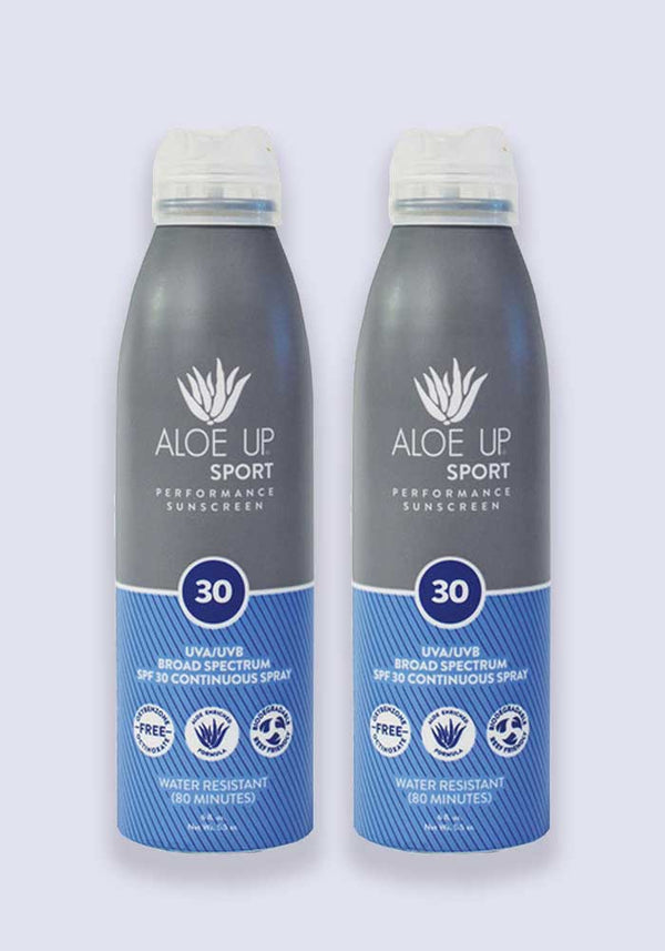 Aloe Up Sport Performance Sunscreen Continuous Spray SPF 30 177ml - 2 Pack Saver