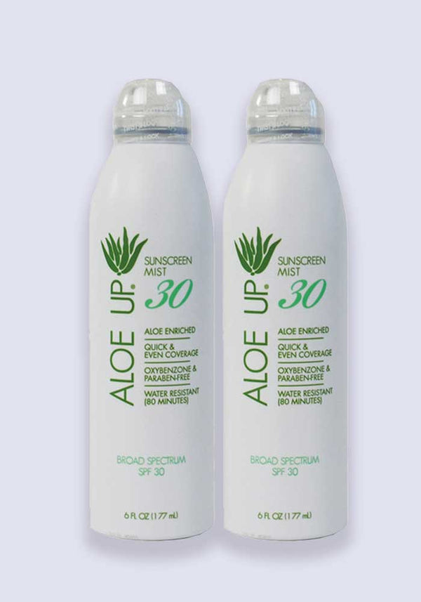 Aloe Up Sunscreen SPF 30 Continuous Spray Mist 177ml - 2 Pack Saver