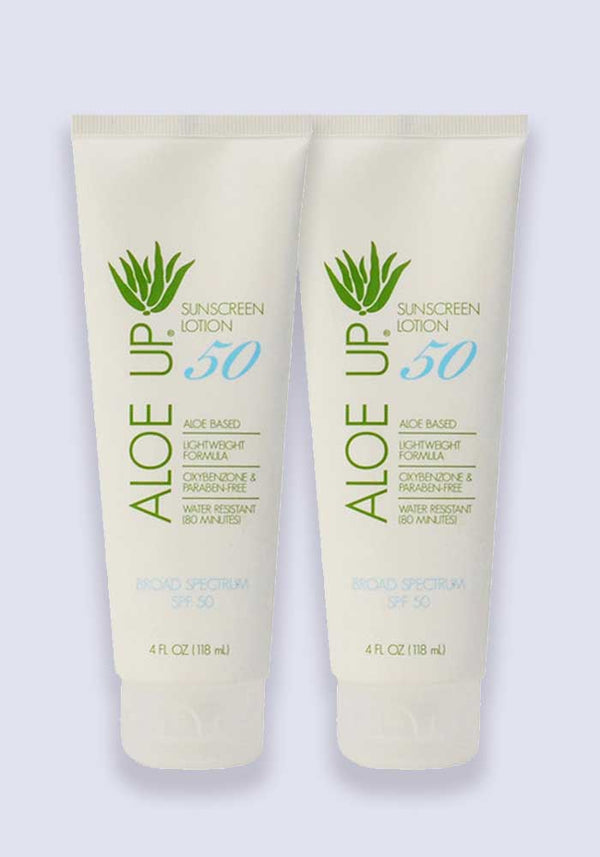 Aloe Up Sunscreen SPF 50 120ml Tube - 2 Pack Saver