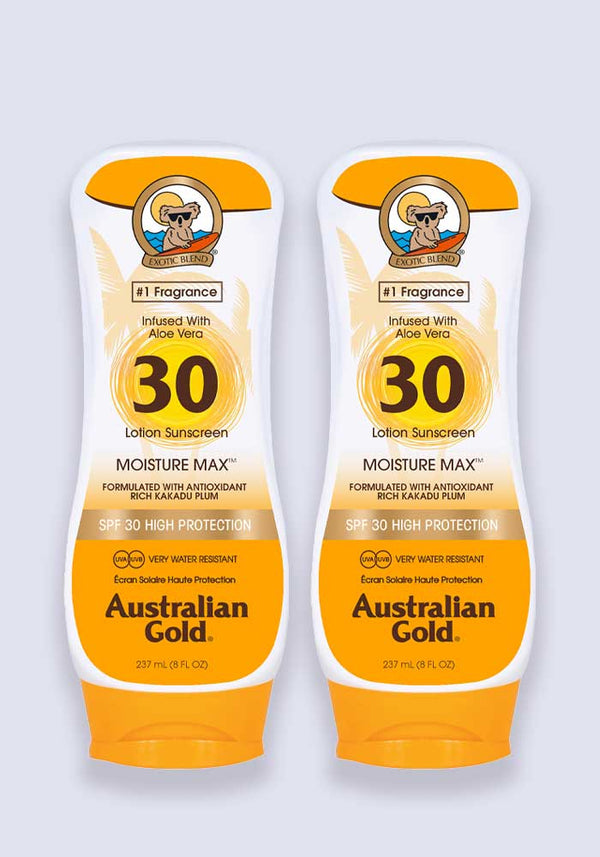 Australian Gold Sunscreen Sun Lotion SPF 30 237ml - 2 Pack Saver