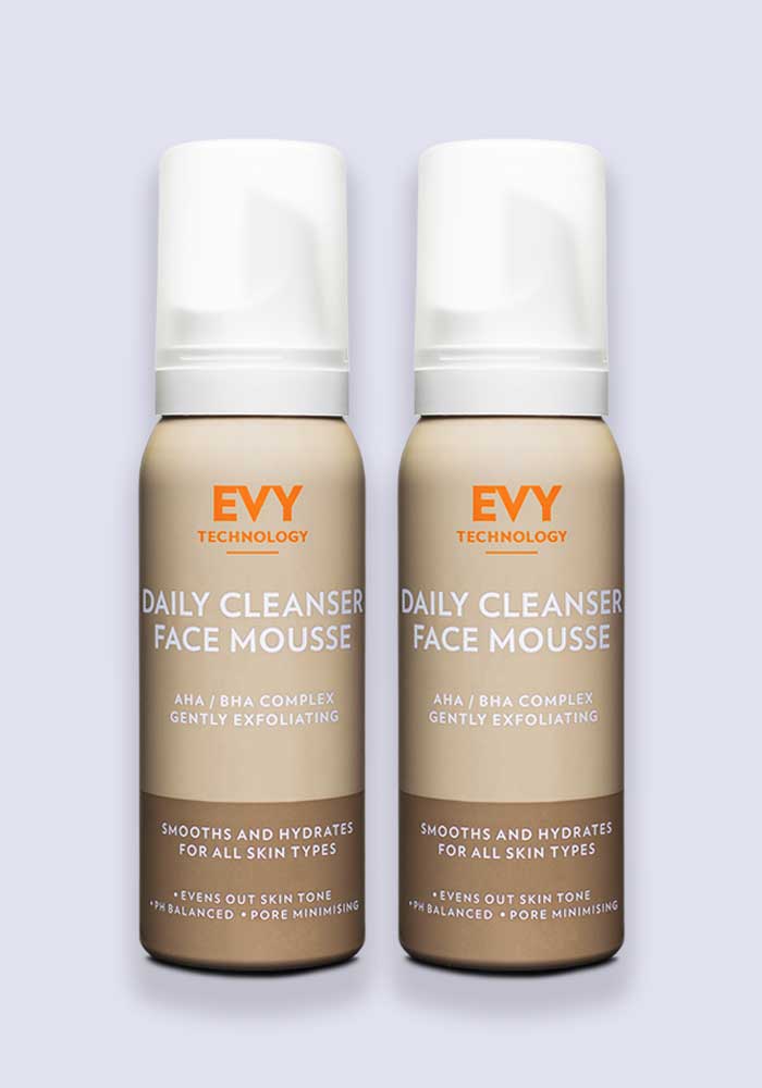 EVY Daily Cleansing Mousse 100ml - 2 Pack Saver