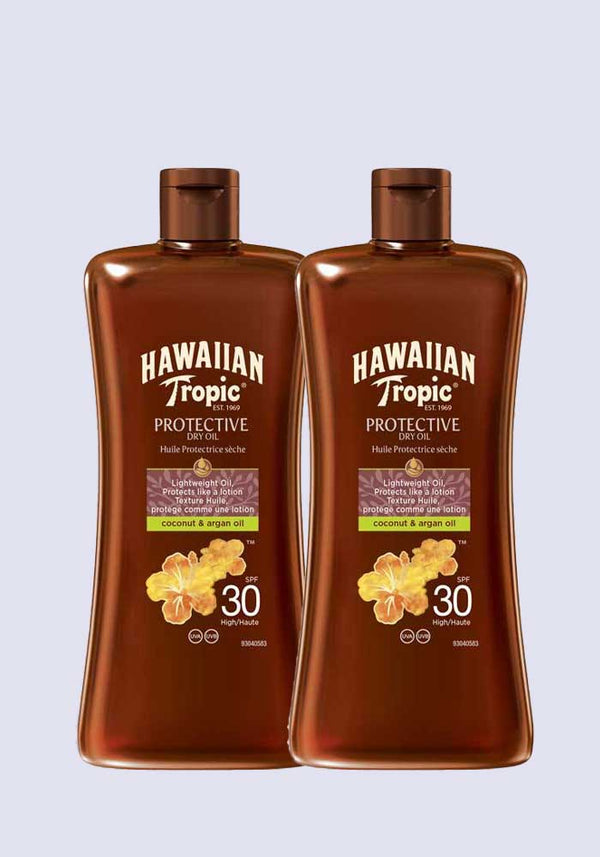 Hawaiian Tropic Protective Spray Oil SPF 30 100ml 2 Pack Saver