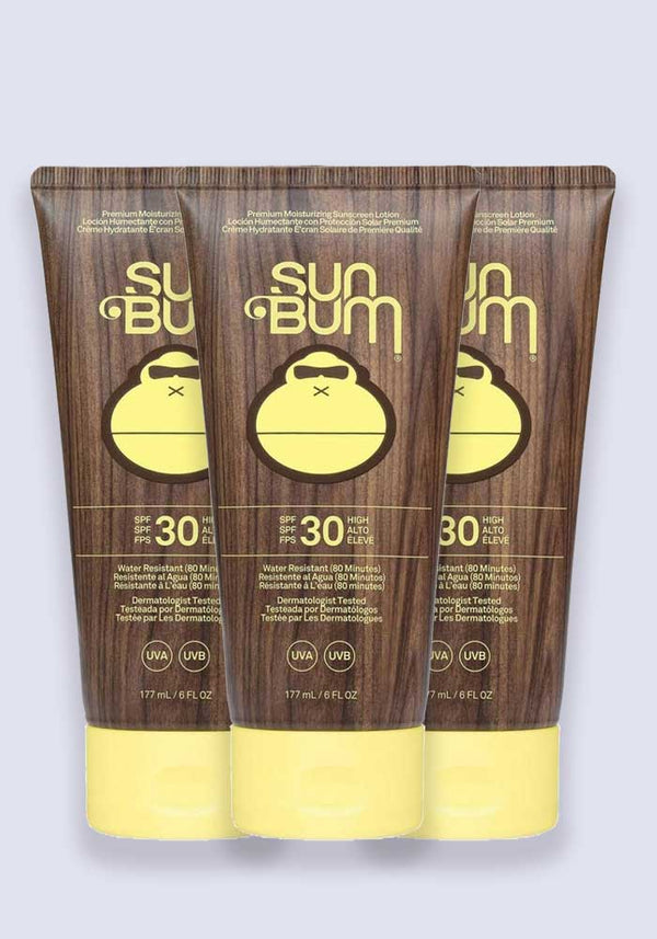 Sun Bum Original SPF 30 Sunscreen Lotion 177ml - 3 Pack Saver