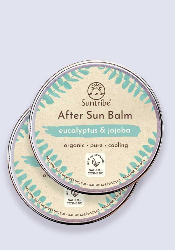 Suntribe 100% Organic After Sun Balm Eucalyptus & Jojoba 100ml - 2 Pack Saver