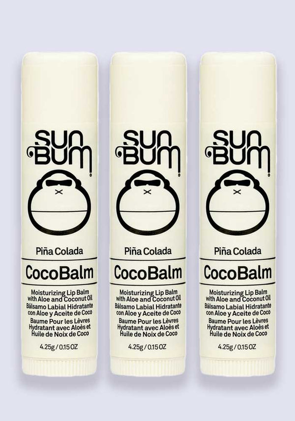 Sun Bum CocoBalm Lip Balm – Pina Colada 4.25g 3 Pack