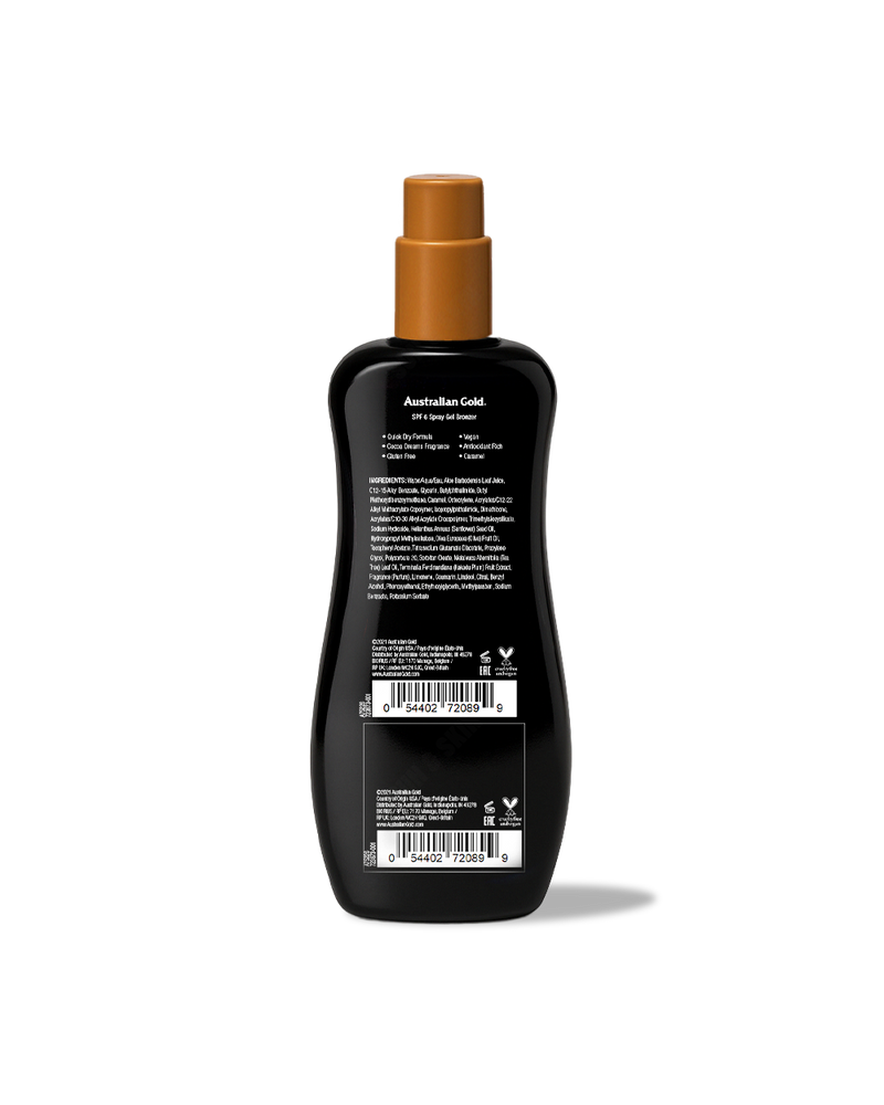 Australian Gold Spray Gel With Instant Bronzer SPF 6 237ml