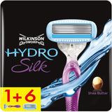 Wilkinson Sword Hydro Silk Razor & 7 Blades