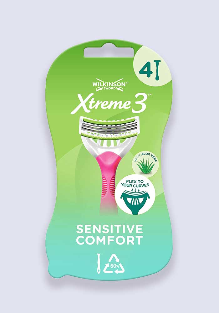 Wilkinson Sword Xtreme 3 Beauty Sensitive Disposable Razors - 4 Pack