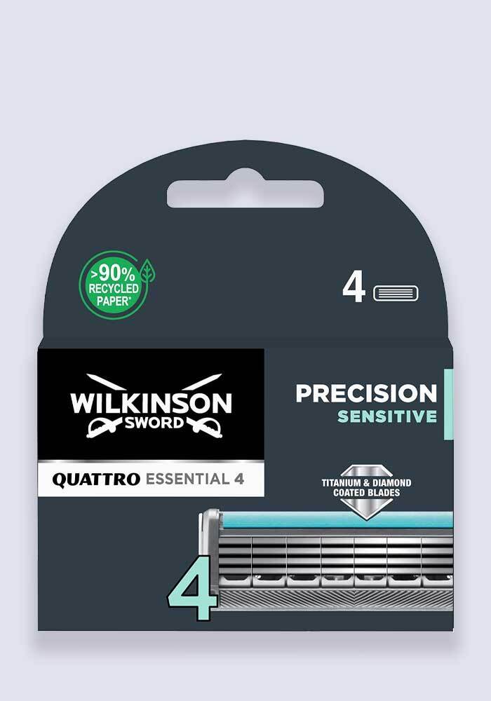 Wilkinson Sword Quattro Titanium Sensitive Blades - 4 Pack
