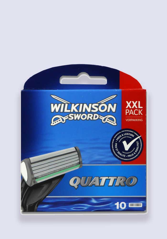 Wilkinson Sword Quattro Men's Razor Blades X10