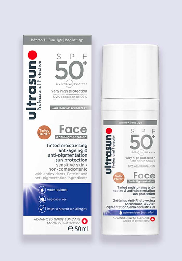Ultrasun Face Tinted Honey Anti-Pigmentation SPF 50+ 50ml