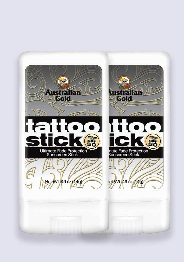 Australian Gold Tattoo Stick SPF 50+ 14g  - 2 Pack Saver