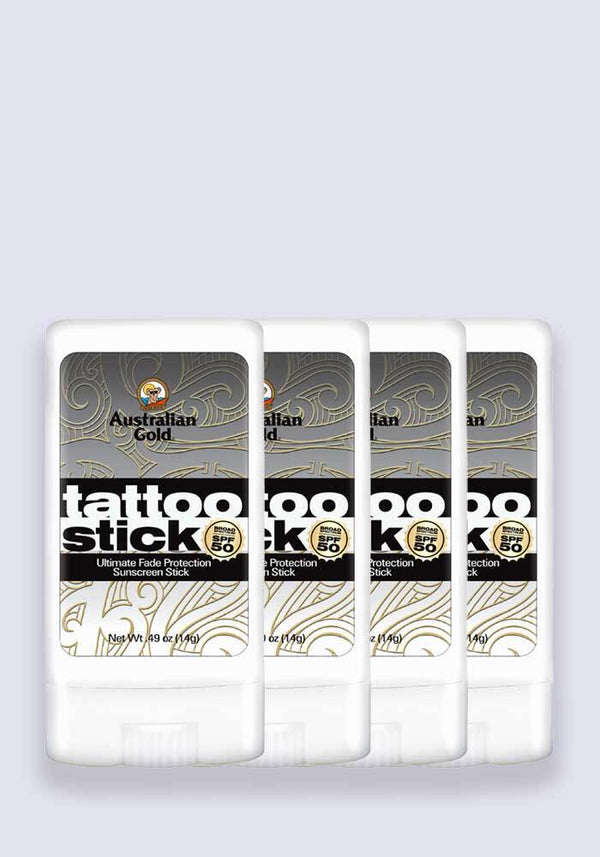 Australian Gold Tattoo Stick SPF 50+ 14g  - 4 Pack Saver