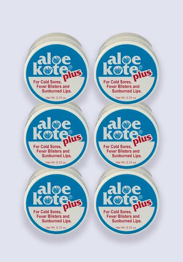 Aloe Kote Plus Medicated Lip Balm - 6 Pack
