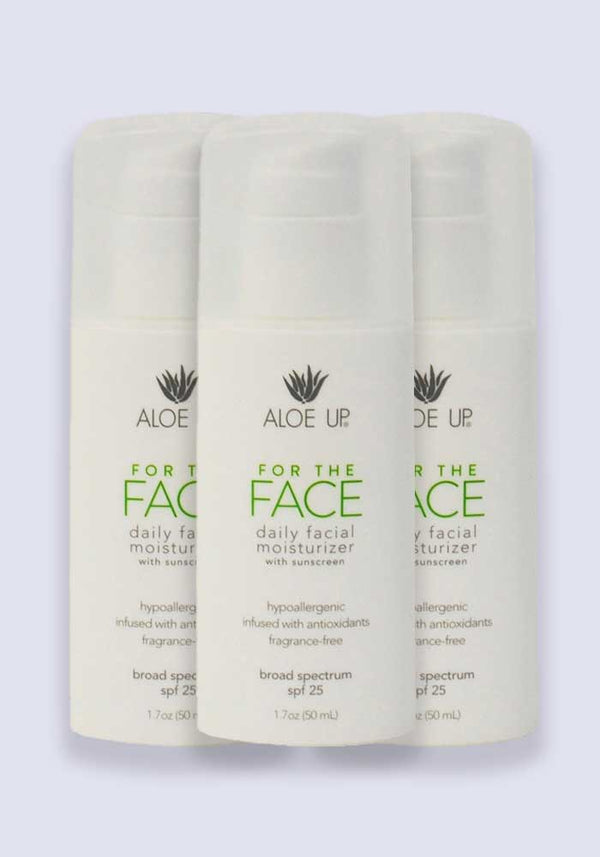 Aloe Up For The Face SPF 25 50ml Pump Bottle - 3 Pack Saver