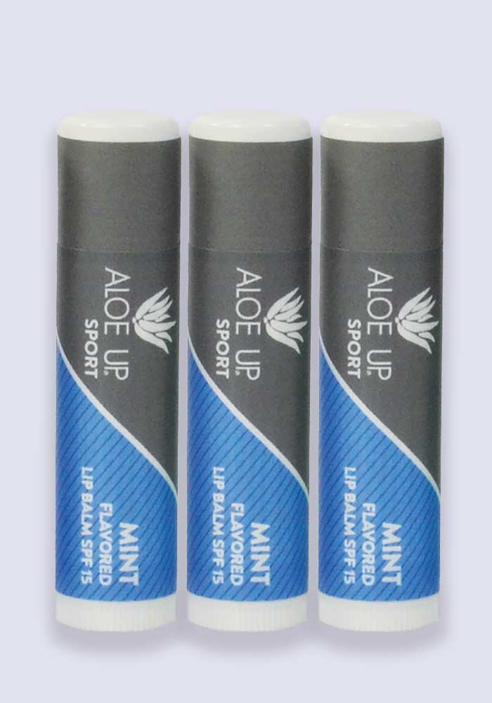 Aloe Up Sport Lip Balm SPF 15 - Mint 4.25g - 3 Pack Saver