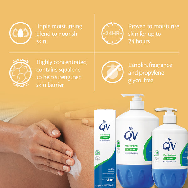 QV Cream Moisturiser for Dry Skin Conditions 100g