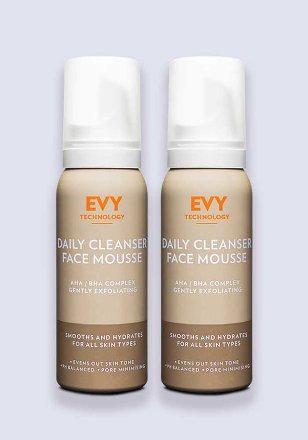 EVY Daily Cleansing Mousse 100ml - 2 Pack Saver