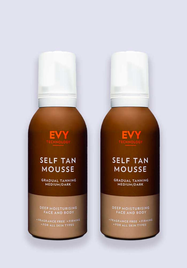 EVY Daily Self Tan Mousse Medium/Dark 150ml - 2 Pack Saver