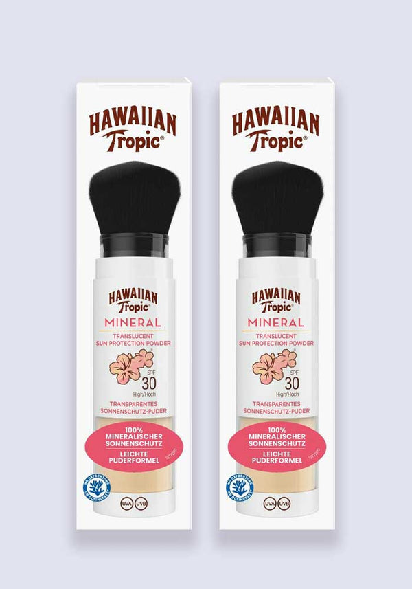 Hawaiian Tropic Mineral Brush SPF 30ml 4.25g 2 Pack Saver