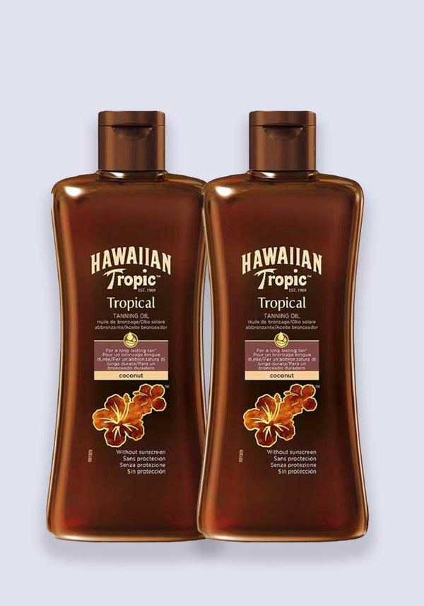 Hawaiian Tropic Tropical Tanning Oil Dark 200ml 2 Pack Saver