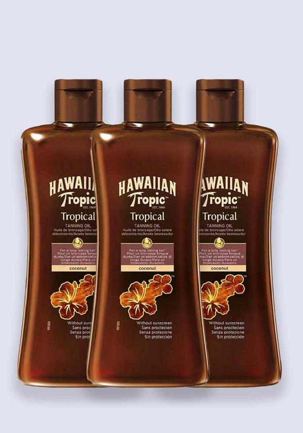 Hawaiian Tropic Tropical Tanning Oil Dark 200ml 3 Pack Saver