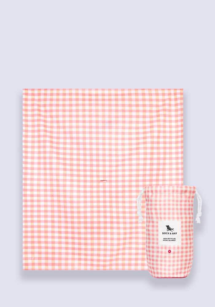 Dock & Bay Picnic Blanket Strawberries & Cream - Extra Large