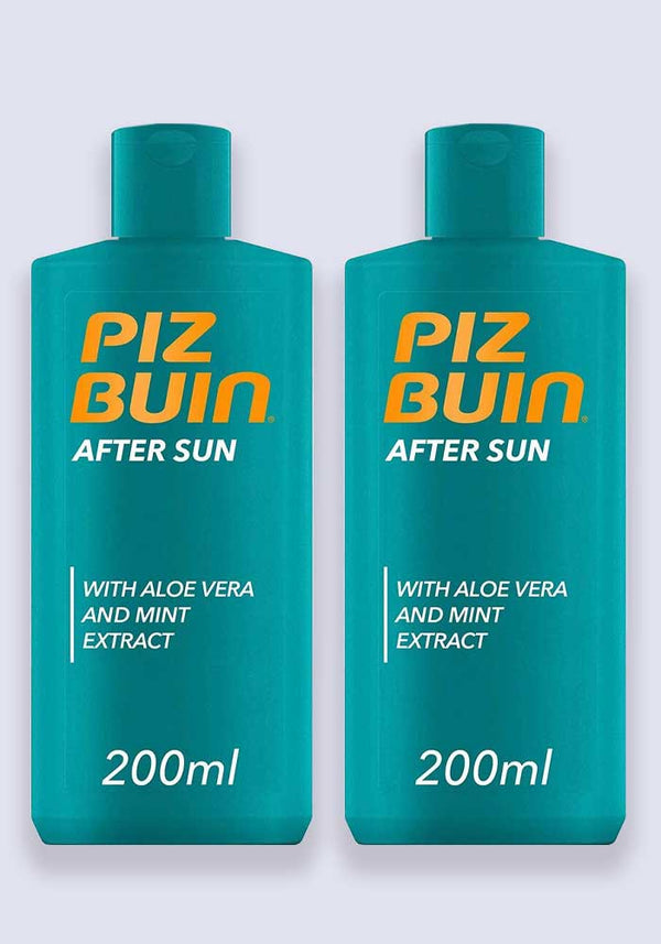 Piz Buin After Sun With Aloe Vera And Mint 200ml - 2 Pack Saver