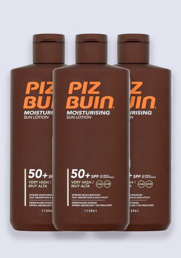 Piz Buin In Sun Protective Tan Lotion SPF 50 200ml - 3 Pack Saver