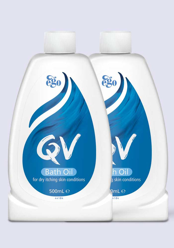 QV Bath Oil Cleanser for Dry Skin Conditions 500ml - 2 Pack Saver