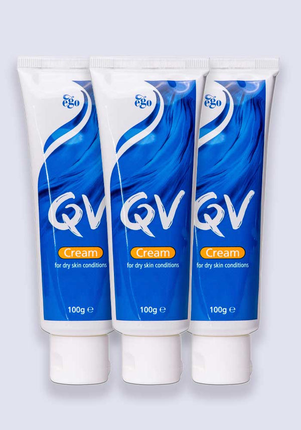 QV Cream Moisturiser for Dry Skin Conditions 100g - 3 Pack Saver