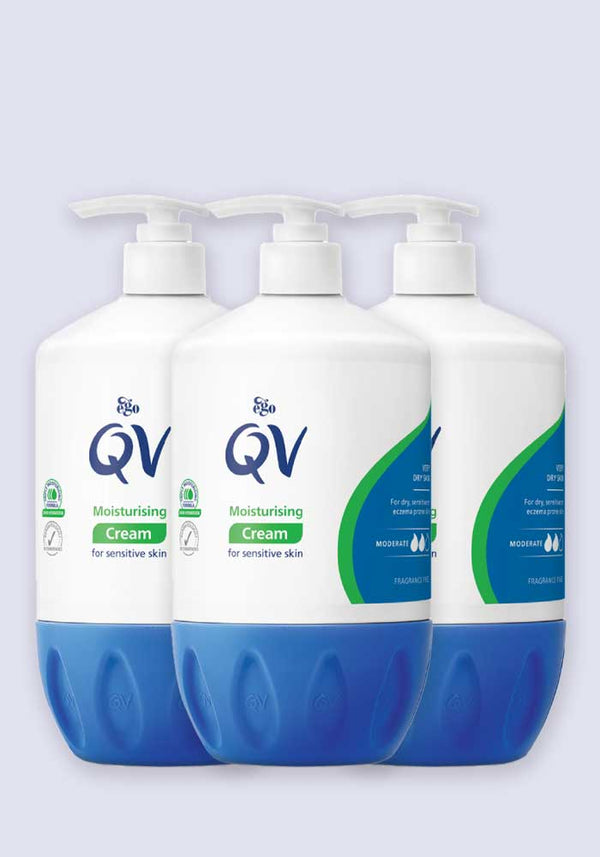 QV Cream Moisturiser for Dry Skin Conditions 1050g - 3 Pack Saver