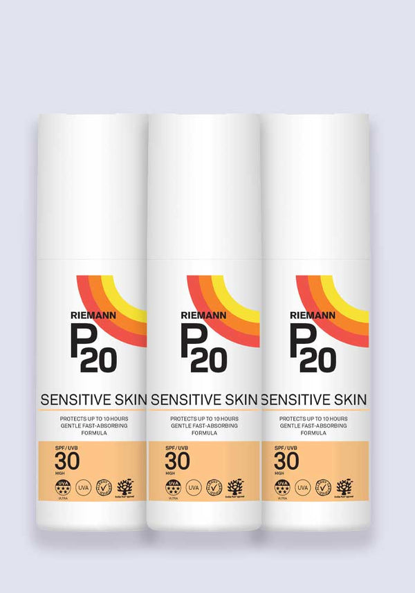 Riemann P20 Sensitive Sun Cream SPF 30 100ml - 3 Pack Saver
