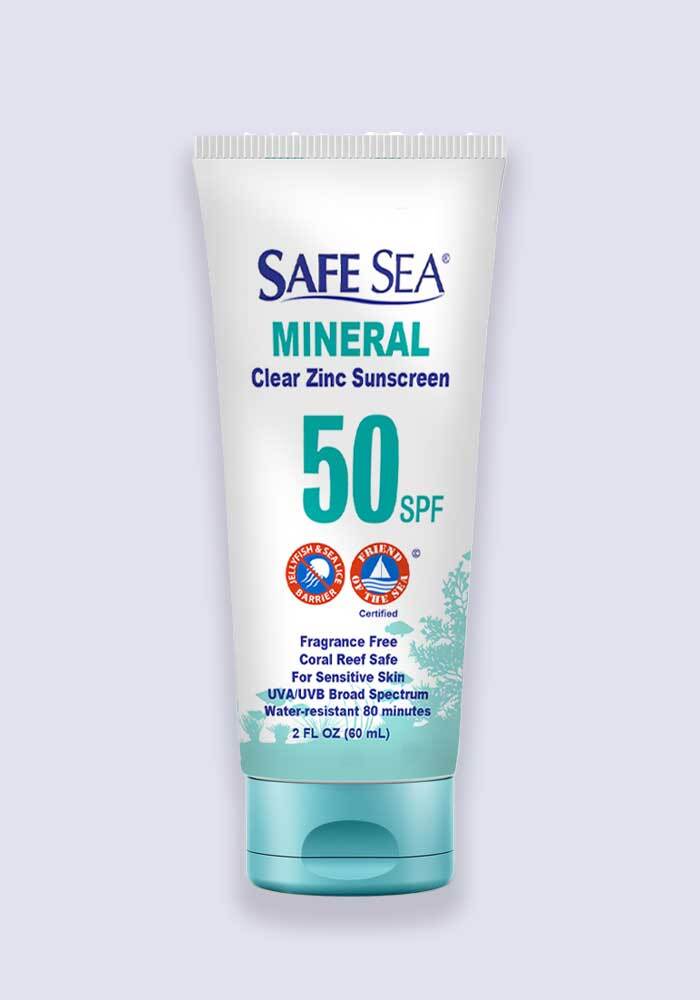 Safe Sea Clear Zinc Mineral Sunscreen SPF 50 60ml