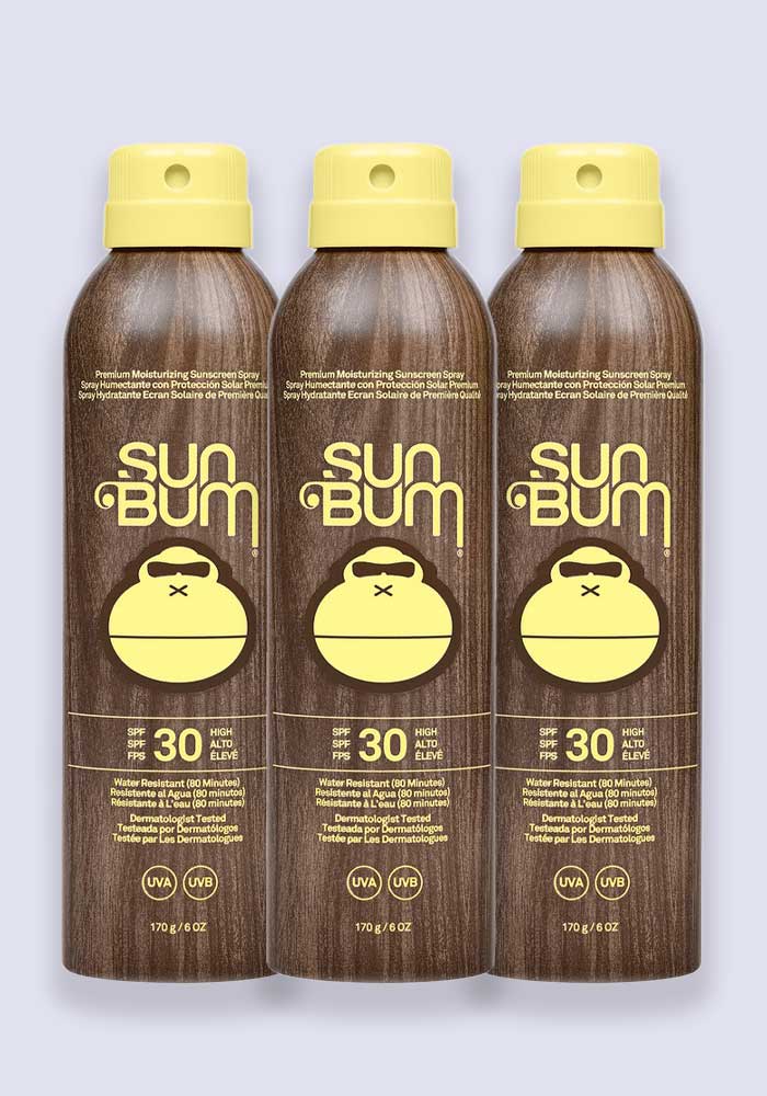 Sun Bum Original SPF 30 Sunscreen Spray 200ml - 3 Pack Saver