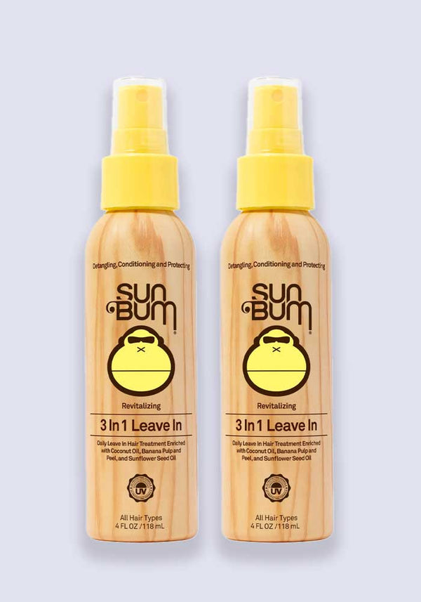 Sun Bum Revitalizing 3 in 1 Leave In Conditioner 118ml - 2 Pack Saver