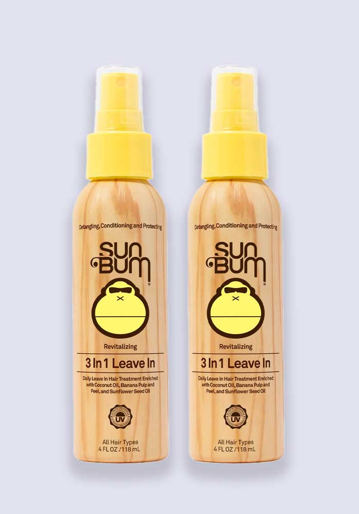 Sun Bum Revitalizing 3 in 1 Leave In Conditioner 118ml - 2 Pack Saver