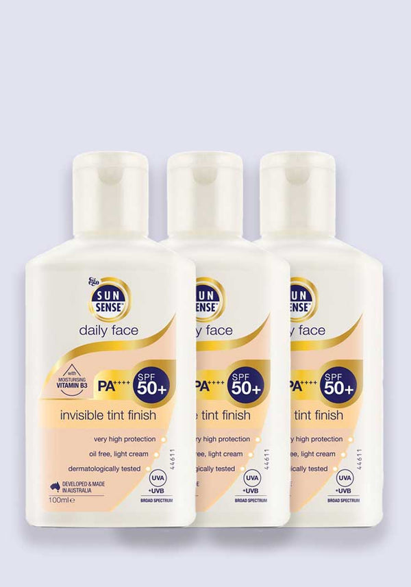 SunSense Daily Face SPF 50+ Moisturising Sunscreen 100ml - 3 Pack Saver