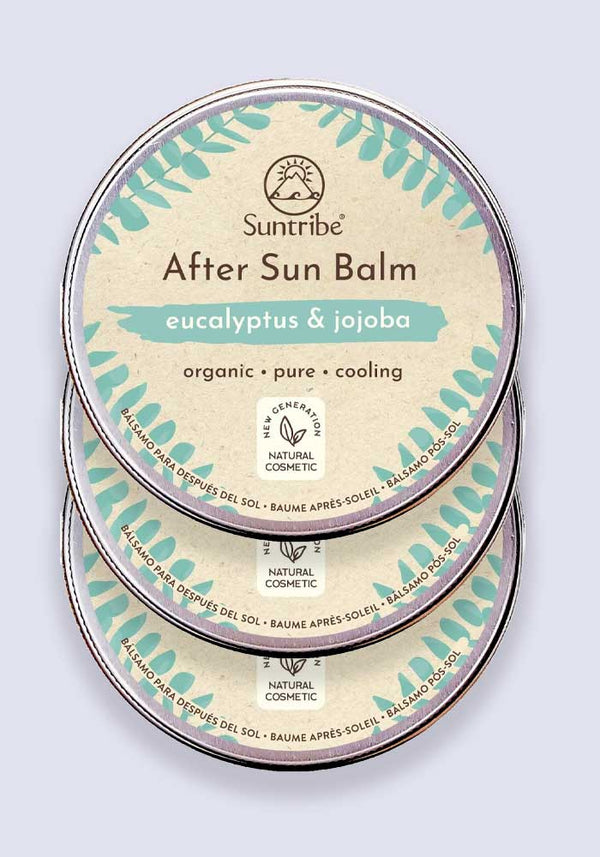 Suntribe 100% Organic After Sun Balm Eucalyptus & Jojoba 100ml - 3 Pack Saver