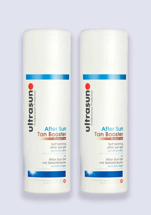 Ultrasun After Sun Tan Booster Self Tanning Gel For Sensitive Skin 150ml - 2 Pack Saver