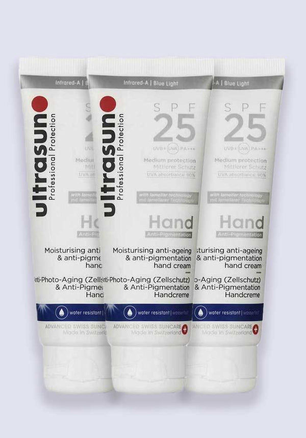 Ultrasun Anti Pigmentation Hand Cream SPF 25 75ml - 3 Pack Saver
