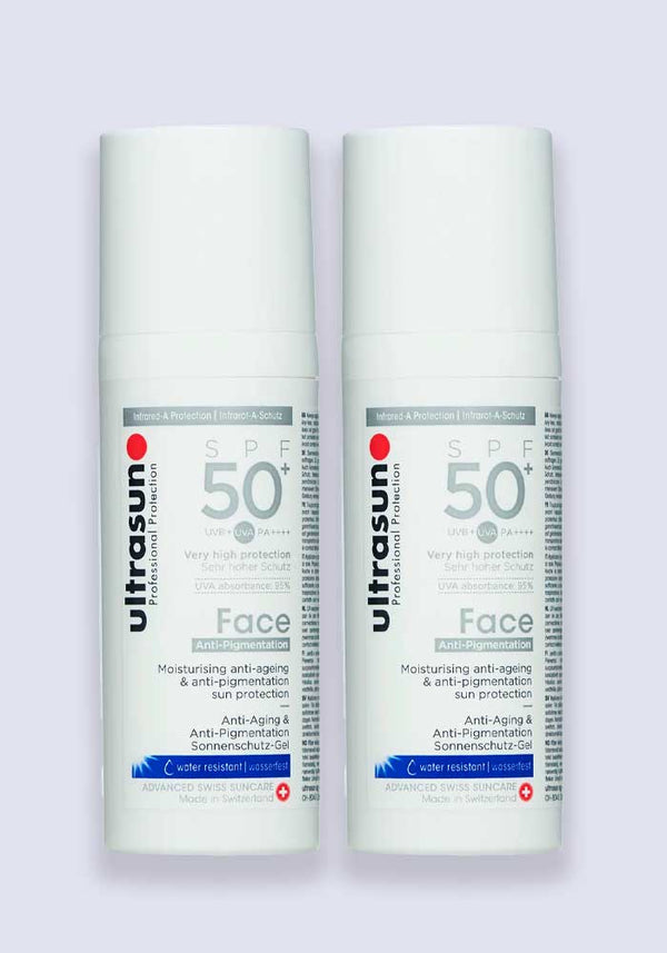 Ultrasun Face Anti-Pigmentation SPF 50+ 50ml - 2 Pack Saver