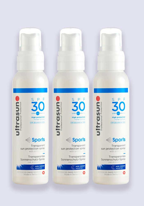 Ultrasun Sports High Sun Protection Spray SPF 30 150ml - 3 Pack Saver