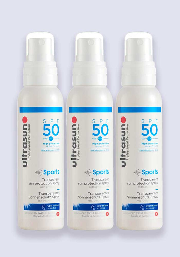 Ultrasun Sports Very High Sun Protection Spray SPF 50 150ml - 3 Pack Saver