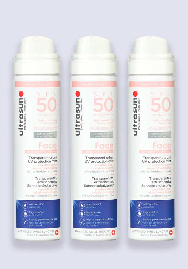 Ultrasun UV Face & Scalp Mist SPF 50 75ml - 3 Pack Saver
